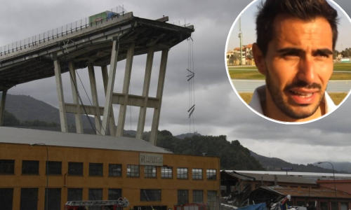 Nevjerojatna drama nogometaša na vijaduktu u Genovi: Letio 30 metara autom i ostao živ