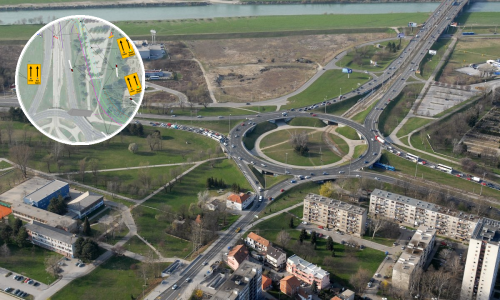 Pogledajte do najsitnijeg detalja privremenu regulaciju na  zagrebačkom rotoru, ima jedna kvaka sa zatvaranjem