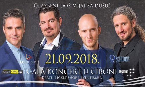 Vodimo vas na koncert Četiri tenora sa Zagrebačkom filharmonijom u Ciboni