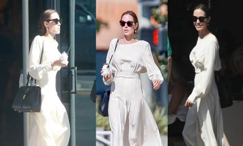 Potpuno promašen stajling Angeline Jolie: U šetnju se uputila u glamuroznoj haljini