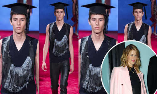 Sin zvijezde serije 'Male laži' prvi put prošetao modnom pistom