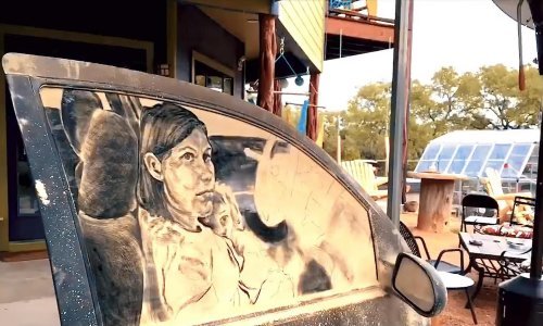 Umjetnik iz Teksasa slika – prašinom!