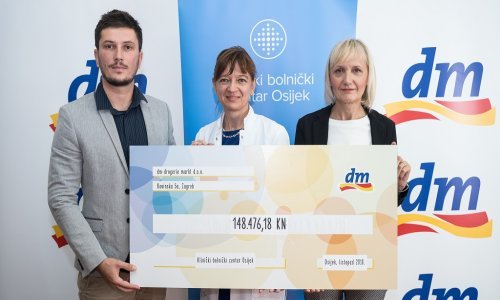 Dm-ova donacija KBC-u Osijek poboljšat će uvjete rada i podići kvalitetu skrbi za pacijente
