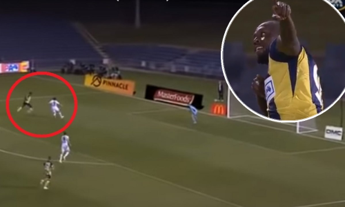 Usain Bolt napokon zablistao kao nogometaš: Zabio gol u stilu našeg Perišića