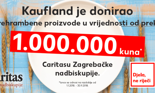 Kaufland nastavlja s donacijama namirnica i sprječava bacanje hrane