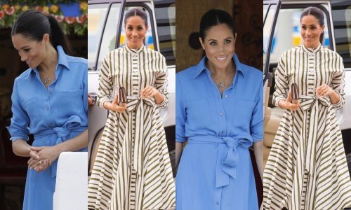 Nakon pripijenih stajlinga Meghan Markle trbuščić odlučila sakriti trendi haljinama