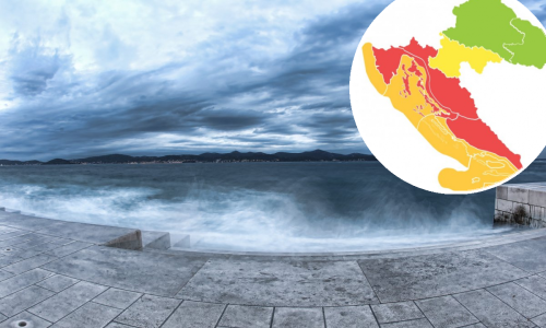 Južina pokazuje zube: Pola Hrvatske pod crvenim meteoalarmom, past će ogromne količine kiše, puhati orkansko jugo