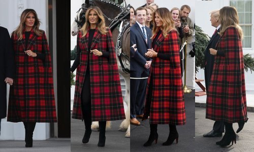 Blagdanski stajling Melanije Trump pravi je mamac za poglede
