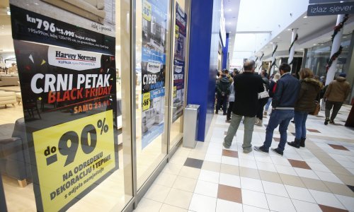 Na 'crni petak' Hrvati će potrošiti pola milijarde kuna