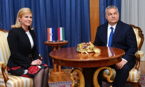 Grabar Kitarović primila Orbana: Naši dobri odnosi temelje se na gospodarskim i kulturnim vezama
