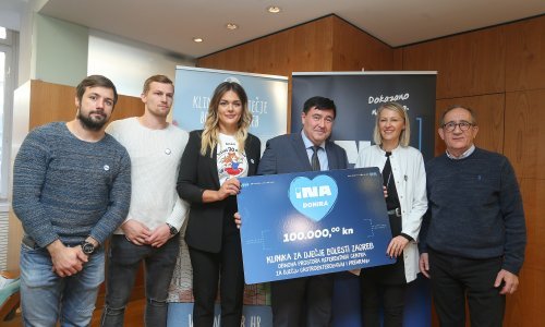 INA uručila donaciju od 100.000 kuna Klinici za dječje bolesti Zagreb