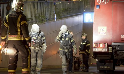 Požar u podzemnoj garaži Cvjetni u samom centru Zagreba, evakuirano 80 ljudi
