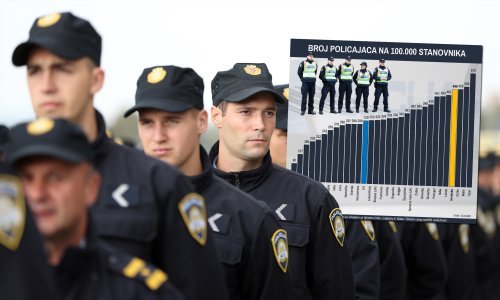[INFOGRAFIKA] Kukamo da nam nedostaje policajaca, no pogledajte što kaže europska statistika