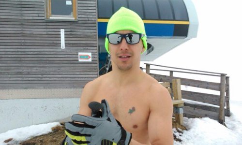 Ovo morate vidjeti: Valentić skijao samo u gaćicama!