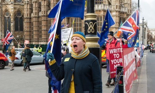 Ludilo u Londonu: Pogledajte kako Britanci prosvjeduju uoči večerašnje odluke o Brexitu