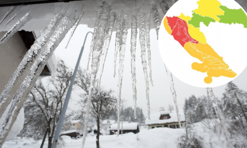 Meteoalarm se već crveni za sjeverni Jadran, za vikend stižu ozbiljni minusi