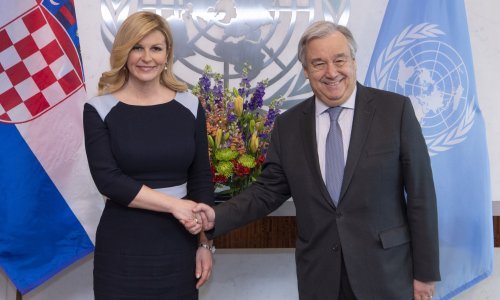 Grabar-Kitarović održala bilateralni sastanak s glavnim tajnikom UN-a Antóniom Guterresom