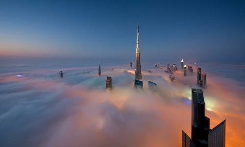 Magla iznad Dubaija izgleda čarobno