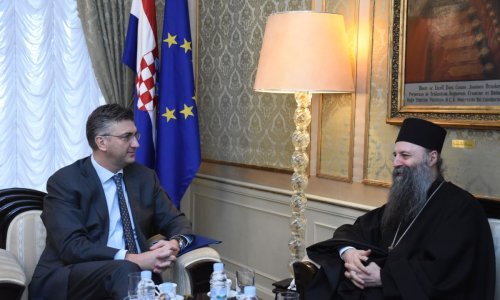 Premijer Plenković primio mitropolita Porfirija