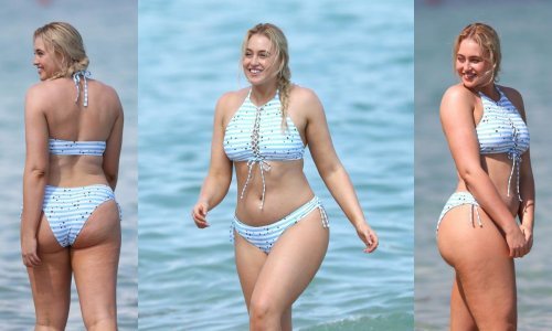 Plus size ljepotica uskočila u bikini i pokazala svu raskoš svojih oblina