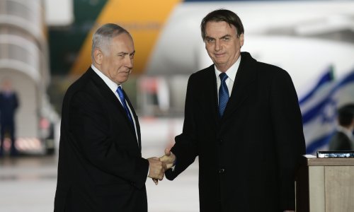 Bolsonaro s Netanyahuom ispred Zida plača