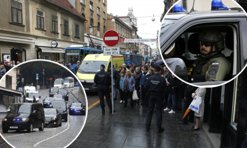 Rijetko viđene sigurnosne mjere: Zagreb je bio pod policijskom blokadom, stvarale se gužve, putnici nisu smjeli iz tramvaja