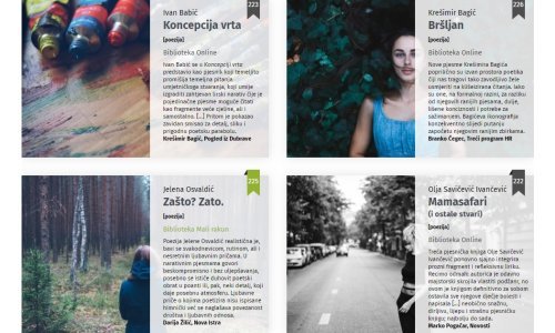 Četiri zbirke nagrađivanih domaćih pjesnikinja i pjesnika sada besplatne