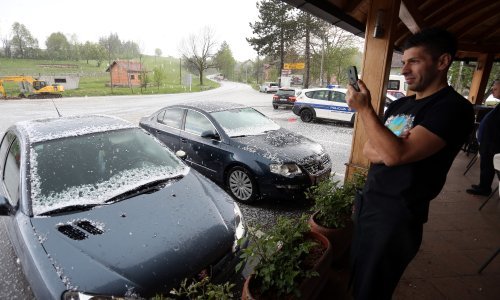 Tuča u Ogulinu i Karlovcu nije prouzročila veću štetu; na Jadranu su moguće pijavice