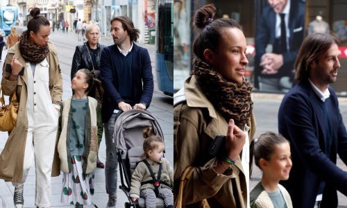 Obiteljska idila na gradskim ulicama: Ljupka i Mihael Mikić plijenili pozornost u društvu kćerkica