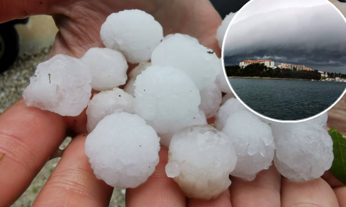 U Istri tuča veličine oraha, razvili se i zastrašujući shelf oblaci
