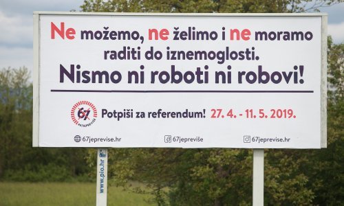 Slovenski sindikati podržali inicijativu hrvatskih sindikata "67 je previše"