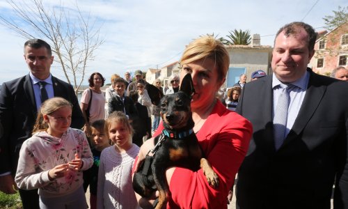 Predsjednica Kolinda Grabar-Kitarović posjetila je otok Unije
