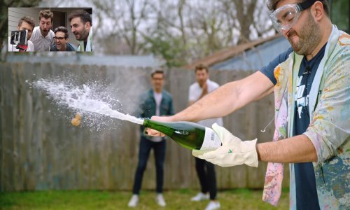 Evo kako izgleda usporena snimka otvaranja šampanjca mačetom