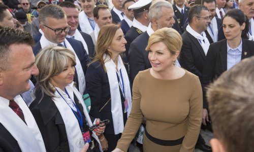 'Ovdje sam kao hodočasnica, bilo bi neprilično da komentiram aktualne događaje'