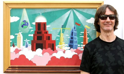 Davor Gobac u Samoboru otvorio izložbu slika 'Volim crtane filmove'