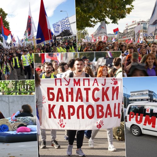 Studenti idu prema Novom Sadu