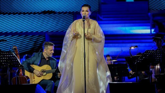 Ninina haljina podsjeća na zastor iz nekog doma kulture, sumnjam da je ovo imala na umu