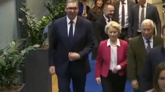 Aleksandar Vučić, Ursula von der Leyen, Antonio Costa