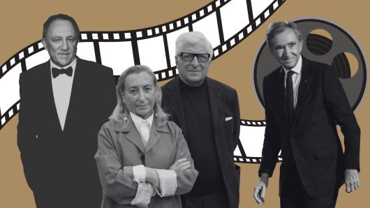 François-Henri Pinault, Patrizio Bertelli i Miuccia Prada, Bernard Arnault
