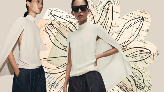 Zarina bluza u stilu pelerine