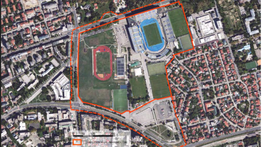 Obuhvat natječaja za kompleks Svetice - Maksimir
