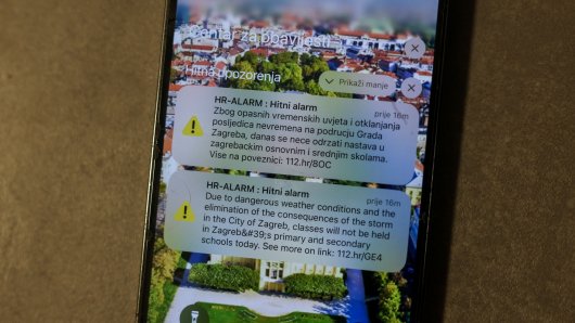 Zagreb: Aktiviran je i SRUUK u Zagrebu, građani dobili SMS upozorenje