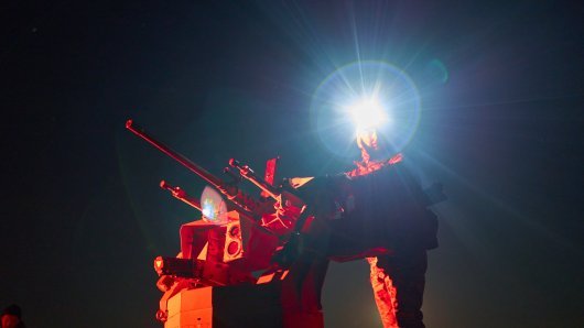 Sustav Sky Sentinel na jednom od ukrajinskih obrambenih položaja