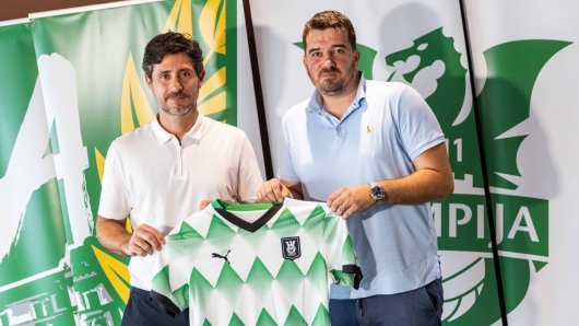 Victor Sanchez kao trener Olimpije i Goran Boromisa