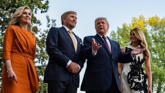 Kraljica Maxima, kralj Willem-Alexander, Donald i Melania Trump