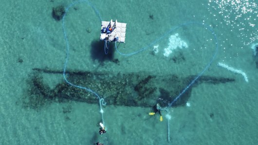 Arheolozi promatraju olupinu Puente Mayorga II, španjolskog ratnog broda iz 17. stoljeća