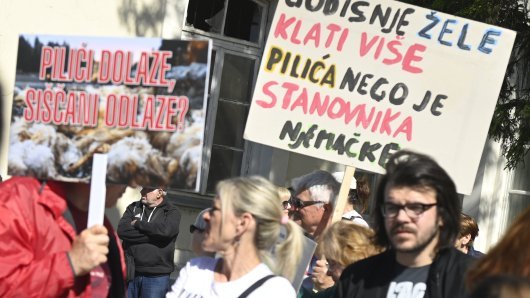 Prosvjed protiv megafarme u Sisku