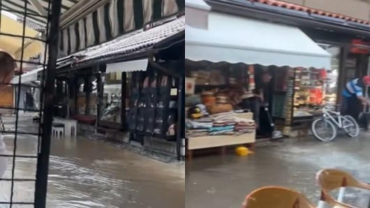 Nevrijeme napravilo kolaps u Sarajevu: Nezapamćena poplava na Baščaršiji