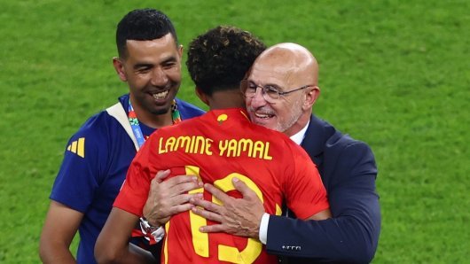 Lamine Yamal i Luis de la Fuente Španjolska