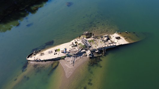 FOTO/VIDEO Sava se povukla i otkrila olupinu staru više od stoljeća: 'Slovenac' krije opasnu ratnu tajnu